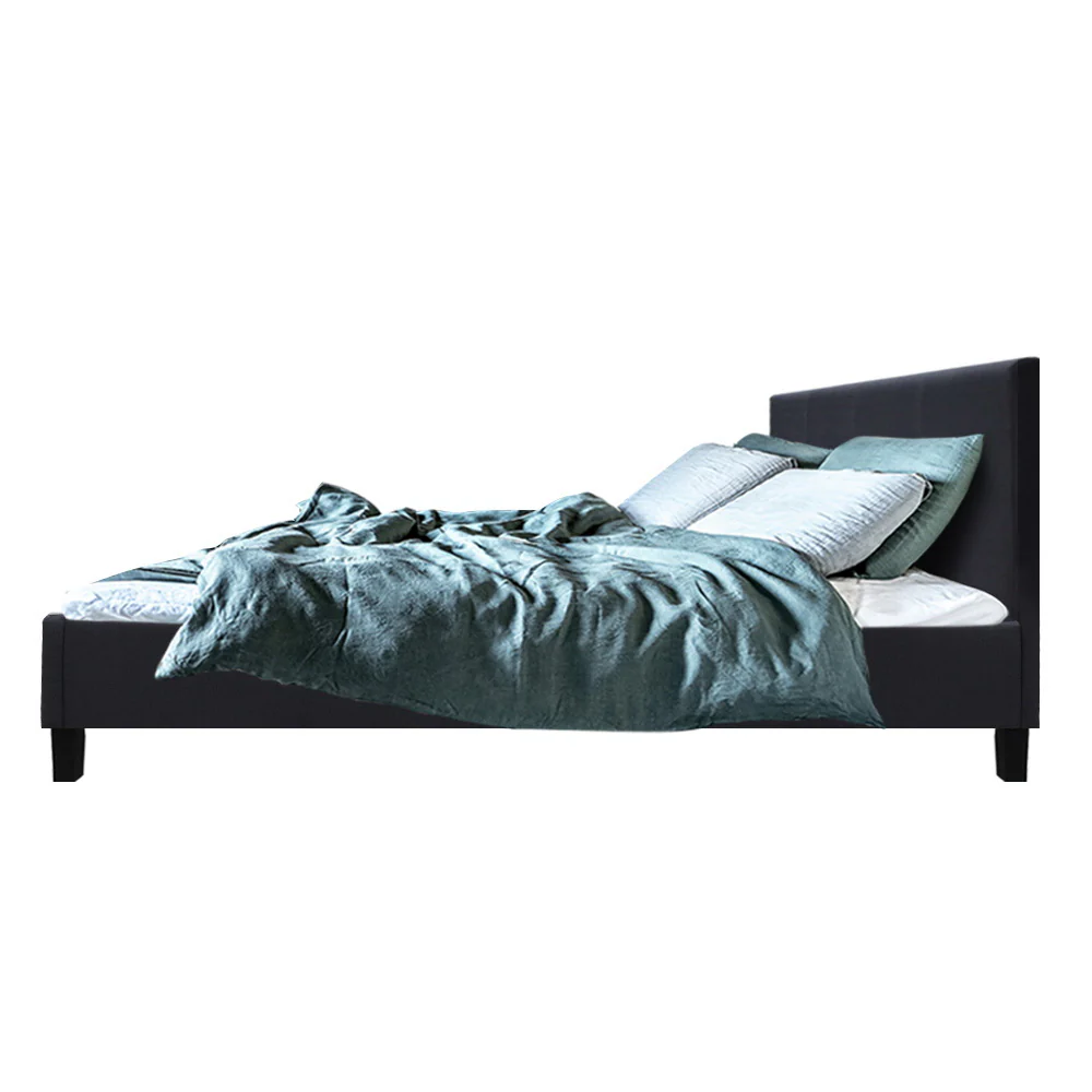 Artiss Bed Frame Queen Size Charcoal NEO - Image 4