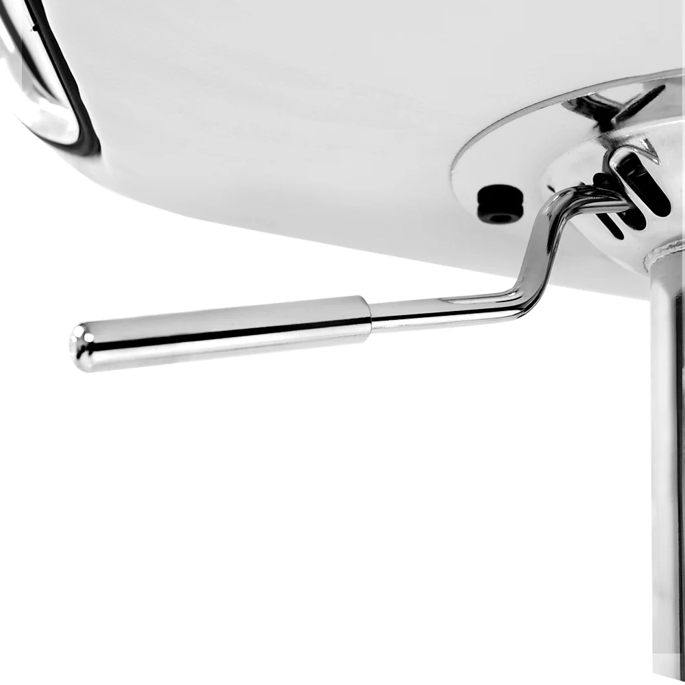 Artiss 2x Bar Stools Gas Lift Leather Seat White - Image 6