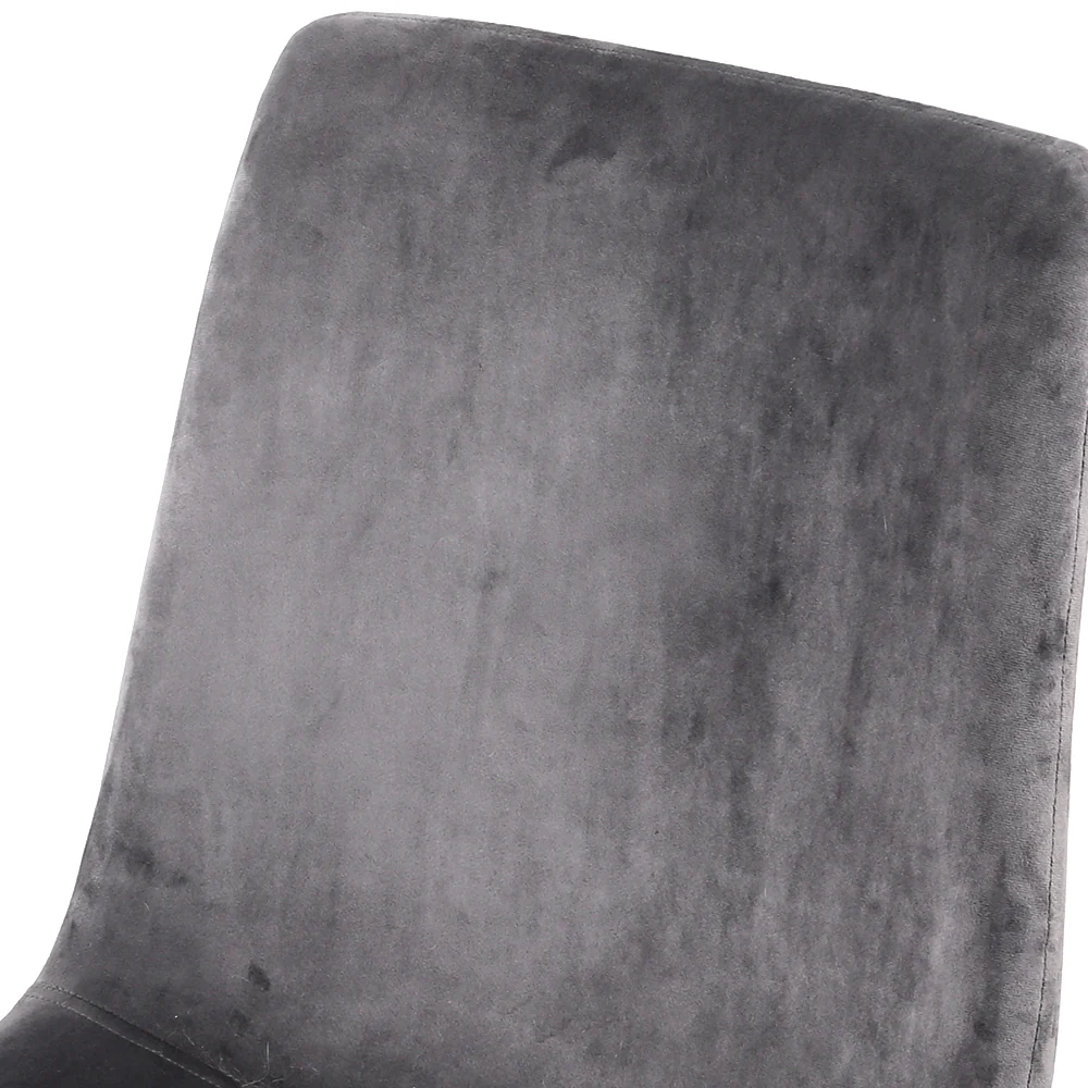 Artiss Dining Chairs Set of 4 Velvet Horizontal Slope Grey - Image 5