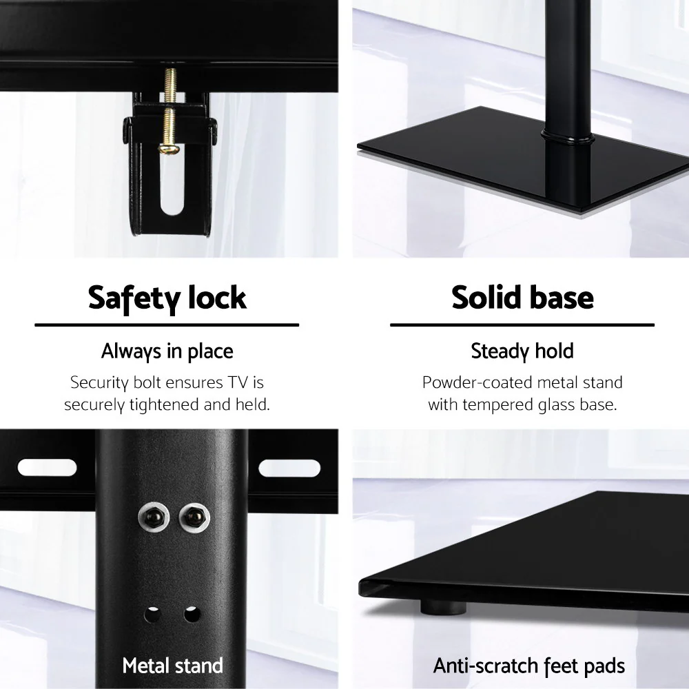 Artiss TV Stand Mount Bracket for 32-70 LED LCD Swivel Tabletop Desktop Plasma - Image 7
