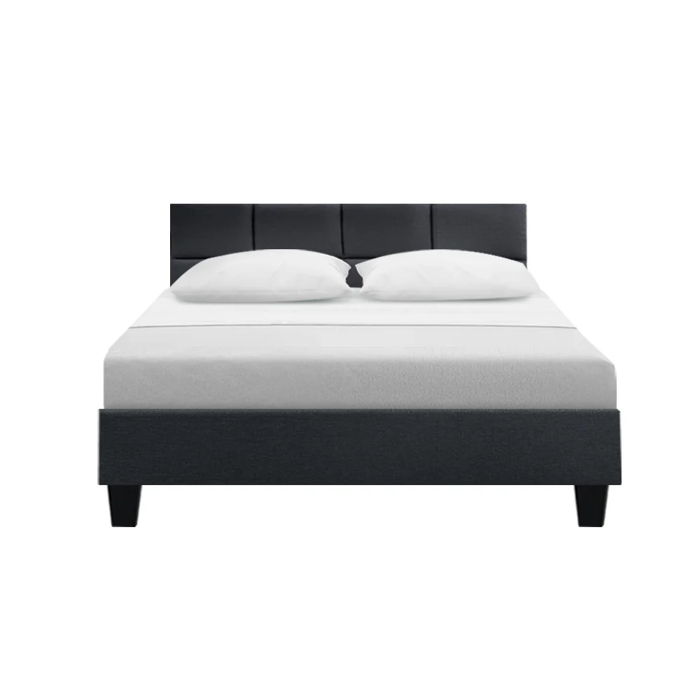 Artiss Bed Frame Double Size Charcoal TINO - Image 3