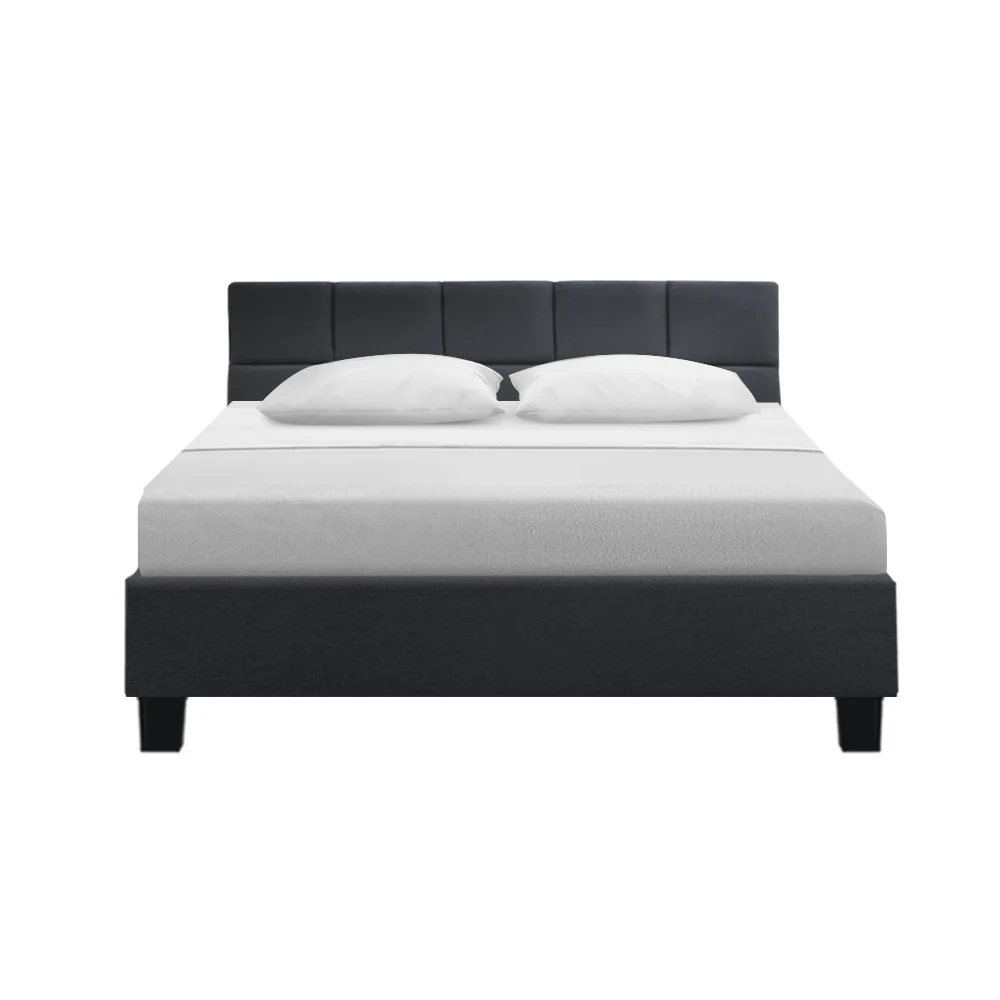Artiss Bed Frame Queen Size Charcoal TINO - Image 3