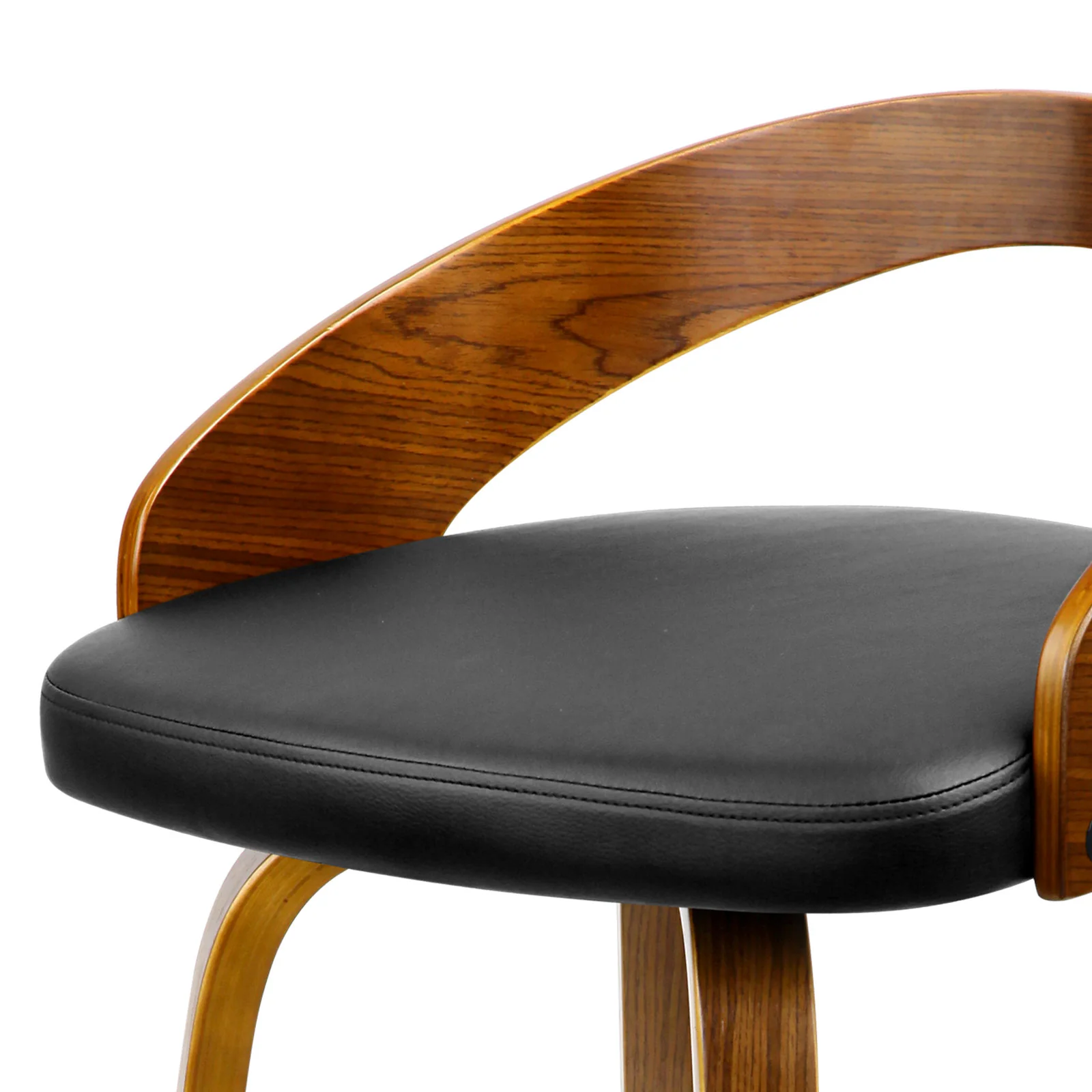 Artiss 2x Bar Stools Swivel Seat Curving Backrest - Image 6